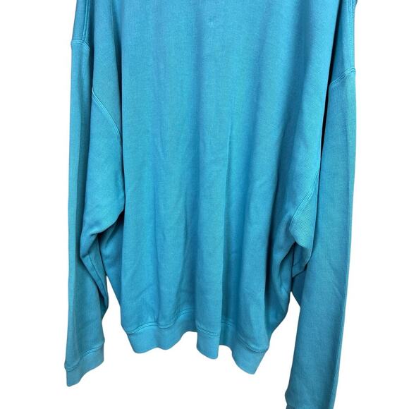 Tommy Bahama Relax Men's Quarter Zip Pullover Sweater XXL Teal Blue - Picture 10 of 11